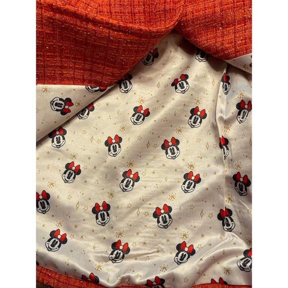 Disney Toddler Girls Red Tweed Dress Coat Minnie Mouse Buttons Size 3 - Picture 9 of 11